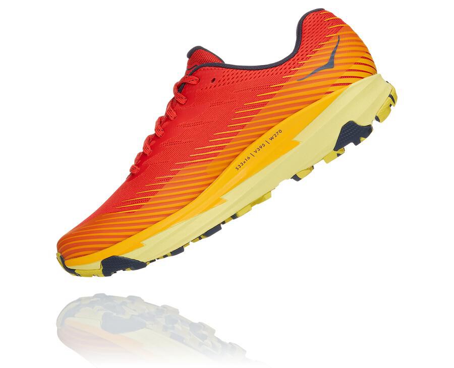 Hoka Australia One One Torrent 2 - Mens Trail Shoes Red - WKPRT-1943
